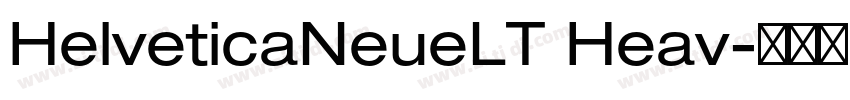 HelveticaNeueLT Heav字体转换